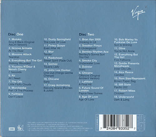 Various-Dance The Chillout Mix 2 CD album set (Double CD) UK D.V2CTH624531