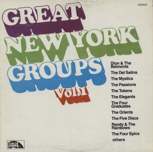 Various-Doo-Wop & Vocal Great New York Groups Vol.1 vinyl LP album (LP record) US VGTLPGR756601