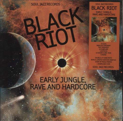Various-Drum & Bass Jungle Black Riot - Early Jungle, Rave And Hardcore 2-LP vinyl record set (Double LP Album) UK V-C2LBL846642