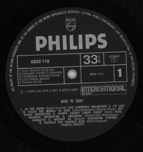 Various-Easy Listening Nice 'n' Easy 2-LP vinyl record set (Double LP Album) UK VLE2LNI557699