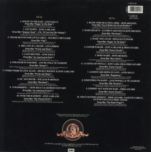 Various-Film, Radio, Theatre & TV The Best From The M.G.M. Musicals vinyl LP album (LP record) UK FVALPTH647608