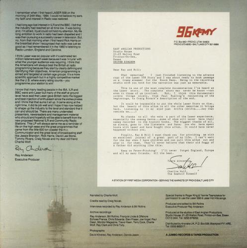 Various-Film, Radio, Theatre & TV The Laser 558 Story 2-LP vinyl record set (Double LP Album) UK FVA2LTH867704