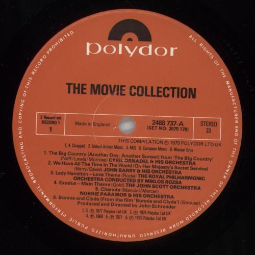 Various-Film, Radio, Theatre & TV The Movie Collection 2-LP vinyl record set (Double LP Album) UK FVA2LTH864181