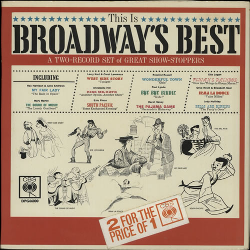 Various-Film, Radio, Theatre & TV This Is Broadway's Best - 20 Showstoppers 2-LP vinyl record set (Double LP Album) UK FVA2LTH641870