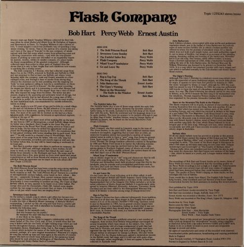 Various-Folk Flash Company vinyl LP album (LP record) UK V-FLPFL543040