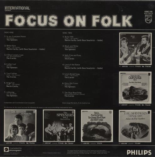 Various-Folk Focus On Folk vinyl LP album (LP record) UK V-FLPFO759113