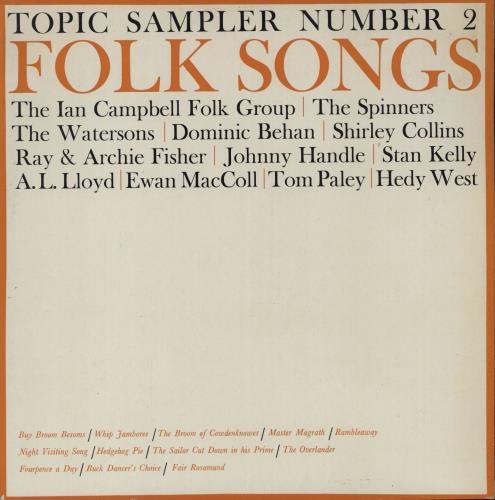 Various-Folk Folk Songs vinyl LP album (LP record) UK V-FLPFO750900