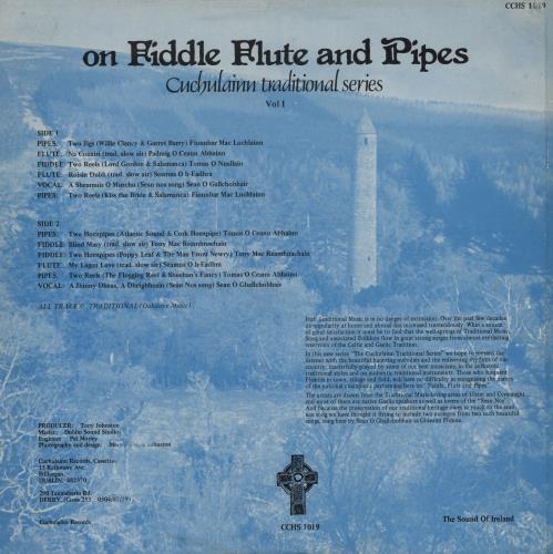 Various-Folk On Fiddle Flute And Pipes vinyl LP album (LP record) Irish V-FLPON759232