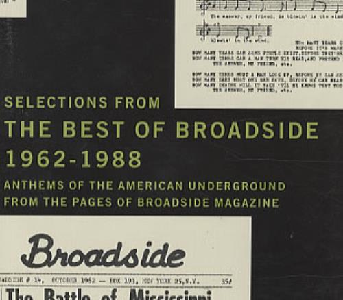 Various-Folk The Best Of Broadside 1962-1988 CD album (CDLP) US V-FCDTH319482