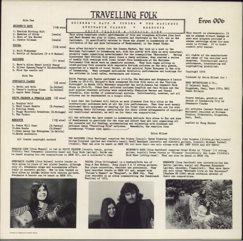 Various-Folk Travelling Folk vinyl LP album (LP record) UK V-FLPTR802892