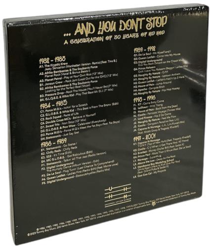 Various-Hip Hop & Rap And You Don't Stop - A Celebration Of 50 Years Of Hip Hop - Sealed Vinyl Box Set US VB6VXAN848263
