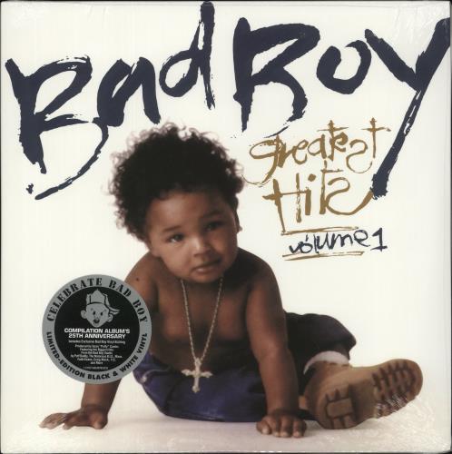 Various-Hip Hop & Rap Bad Boy Greatest Hits Volume 1 - Black & White Vinyl - Sealed 2-LP vinyl record set (Double LP Album) UK VB62LBA868215