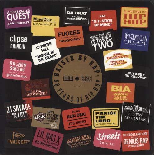 Various-Hip Hop & Rap Raised By Rap: 50 Years Of Hip Hop 2-LP vinyl record set (Double LP Album) UK VB62LRA882179