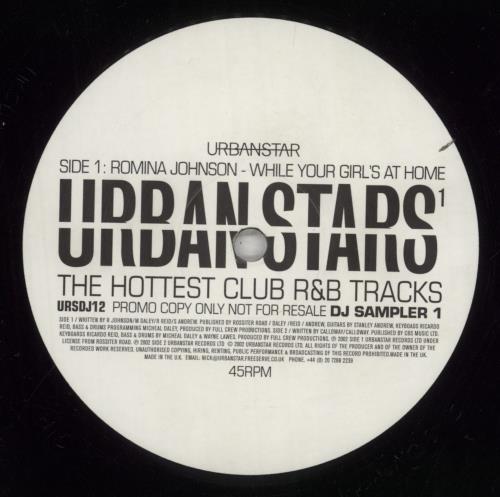 Various-Hip Hop & Rap Urbanstars� - Dj Sampler 1 12" vinyl single (12 inch record / Maxi-single) UK VB612UR856565