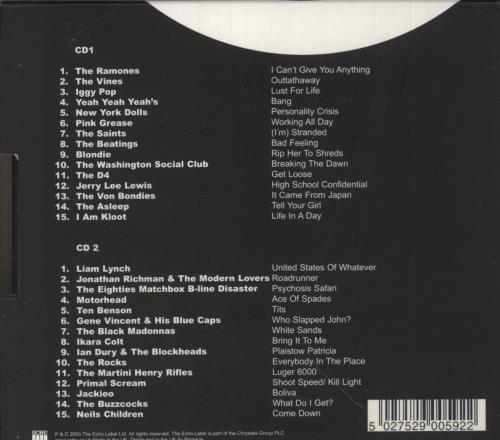 Various-Indie Acupuncture Rocks 2 CD album set (Double CD) UK I-V2CAC264868