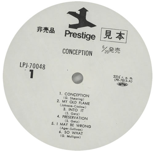 Various-Jazz Conception vinyl LP album (LP record) Japanese V-JLPCO566169