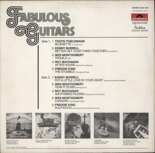 Various-Jazz Fabulous Guitars vinyl LP album (LP record) Belgian V-JLPFA875050