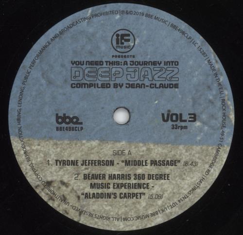 Various-Jazz If Music Presents: You Need This - A Journey Into Deep Jazz Vol 3 3-LP vinyl record set (Triple LP Album) UK V-J3LIF881919