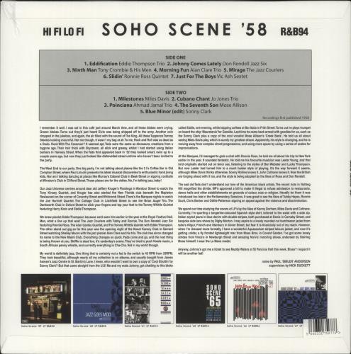 Various-Jazz Soho Scene '58 Jazz Goes Mod - Sealed vinyl LP album (LP record) UK V-JLPSO866197