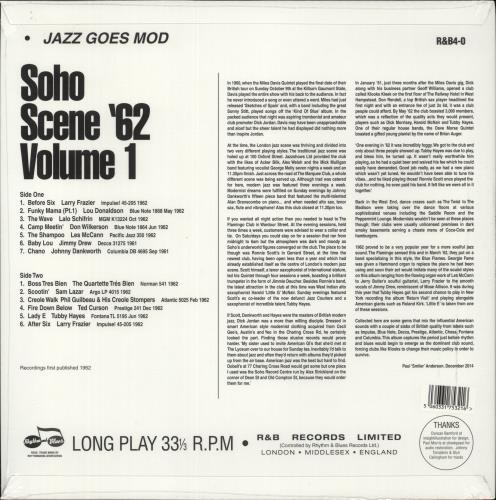 Various-Jazz Soho Scene '62 Jazz Goes Mod - Orange Vinyl - Sealed vinyl LP album (LP record) UK V-JLPSO866201