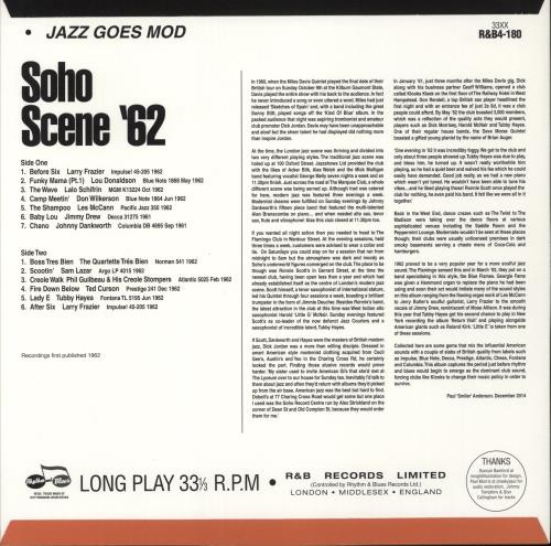 Various-Jazz Soho Scene '62 Jazz Goes Mod vinyl LP album (LP record) UK V-JLPSO866193