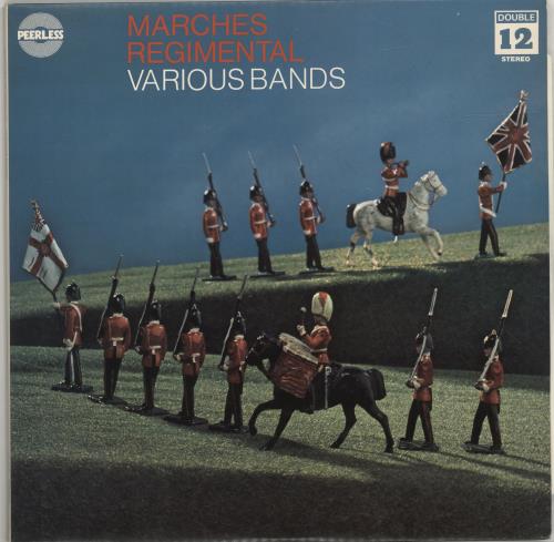 Various-Military Bands Marches Regimental 2-LP vinyl record set (Double LP Album) UK VRB2LMA690964