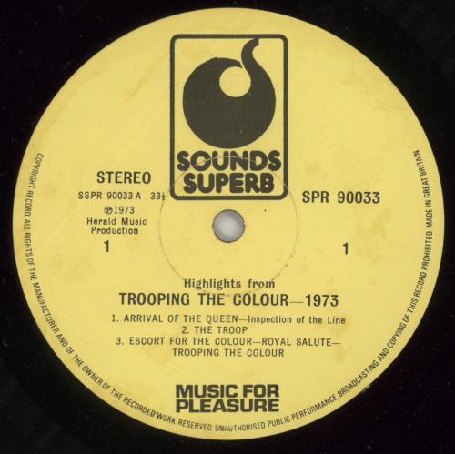 Various-Military Bands Trooping The Colour On Horseguards Parade vinyl LP album (LP record) UK VRBLPTR641056