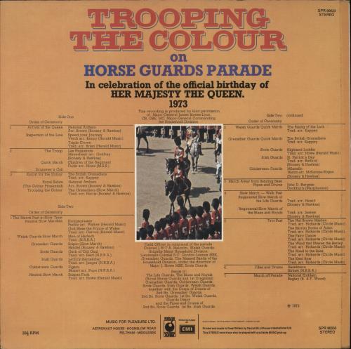 Various-Military Bands Trooping The Colour On Horseguards Parade vinyl LP album (LP record) UK VRBLPTR641056