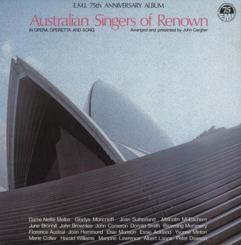 Various-Opera Australian Singers Of Renown vinyl LP album (LP record) Australian VC8LPAU744171