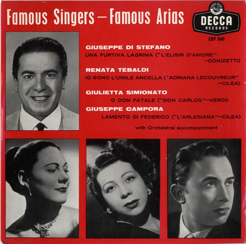 Various-Opera Famous Singers - Famous Arias 7" vinyl single (7 inch record / 45) UK VC807FA548683