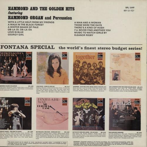 Various-Organs Hammond And The Golden Hits vinyl LP album (LP record) UK OGNLPHA762855
