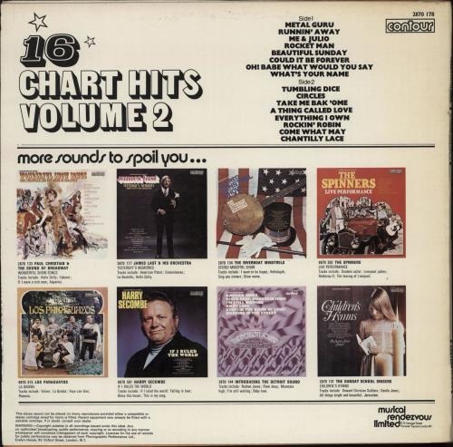 Various-Pop 16 Chart Hits Vol. 2 vinyl LP album (LP record) UK 7VALPCH765543