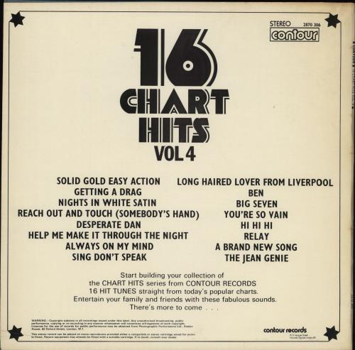 Various-Pop 16 Chart Hits Vol. 4 vinyl LP album (LP record) UK 7VALPCH765546