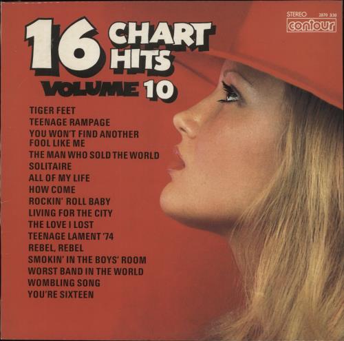 Various-Pop 16 Chart Hits Volume 10 vinyl LP album (LP record) UK 7VALPCH864539