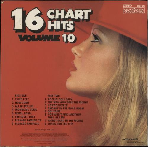 Various-Pop 16 Chart Hits Volume 10 vinyl LP album (LP record) UK 7VALPCH864539