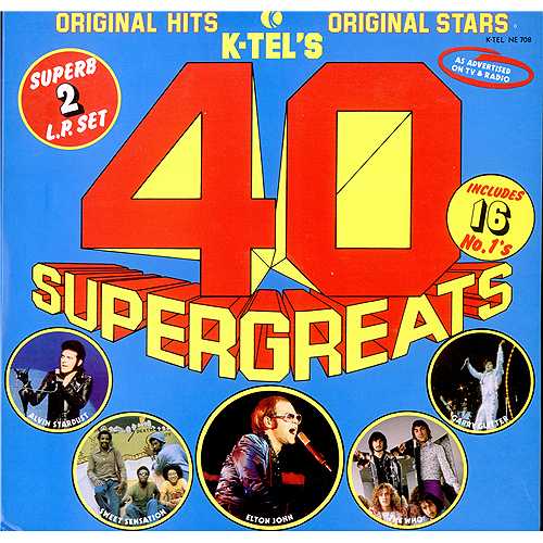 Various-Pop 40 Supergreats 2-LP vinyl record set (Double LP Album) UK 7VA2LSU411725