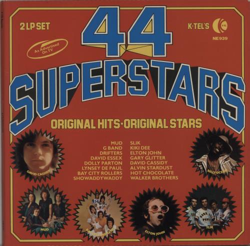 Various-Pop 44 Superstars 2-LP vinyl record set (Double LP Album) UK 7VA2LSU666126