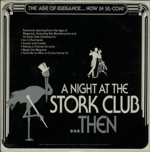 Various-Pop A Night At The Stork Club ...Then ...Now - Sealed vinyl LP album (LP record) US 7VALPAN620159