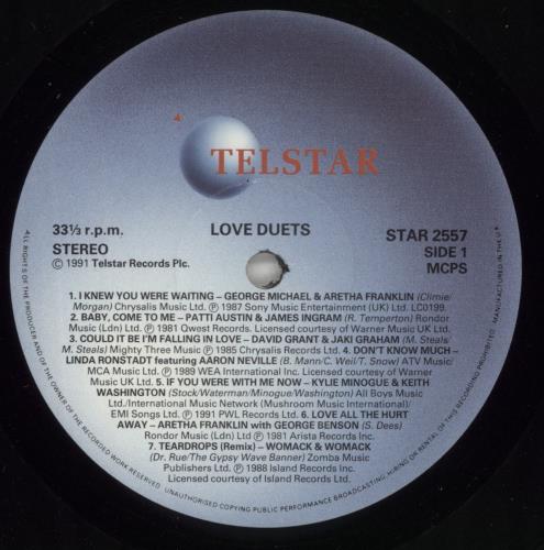 Various-Pop All The Best Love Duets Volume One vinyl LP album (LP record) UK 7VALPAL574262