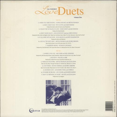 Various-Pop All The Best Love Duets Volume One vinyl LP album (LP record) UK 7VALPAL574262