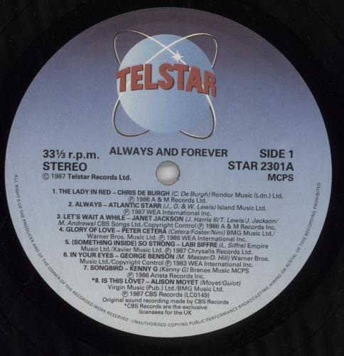 Various-Pop Always And Forever - The Love Album vinyl LP album (LP record) UK 7VALPAL285306