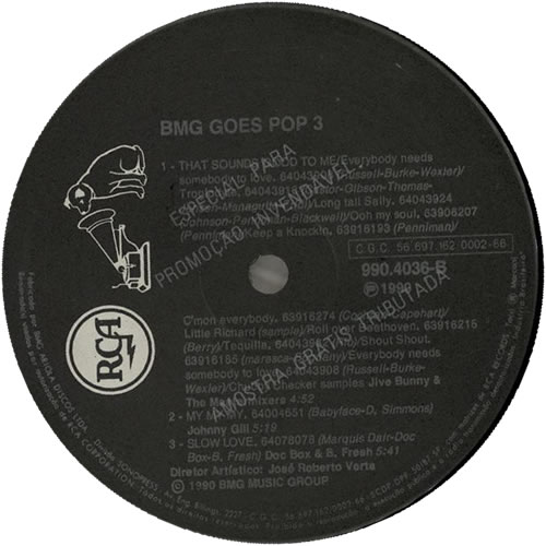 Various-Pop BMG Goes Pop 3 vinyl LP album (LP record) Brazilian 7VALPBM637033