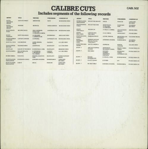 Various-Pop Calibre Cuts 12" vinyl single (12 inch record / Maxi-single) UK 7VA12CA517010