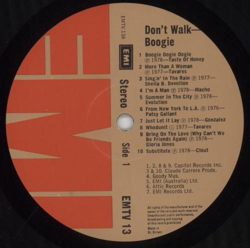 Various-Pop Don't Walk, Boogie vinyl LP album (LP record) UK 7VALPDO564906