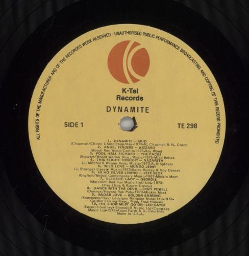 Various-Pop Dynamite vinyl LP album (LP record) US 7VALPDY460901