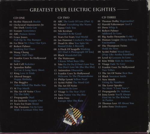 Various-Pop Greatest Ever! Electric Eighties 3-CD album set (Triple CD) UK 7VA3CGR679876