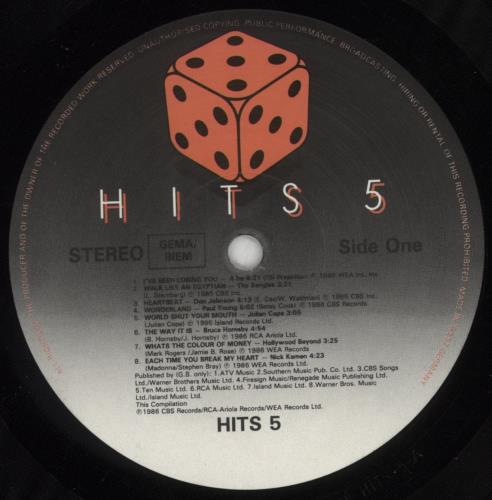 Various-Pop Hits 5 2-LP vinyl record set (Double LP Album) German 7VA2LHI746602