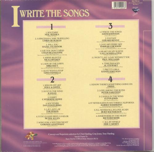 Various-Pop I Write The Songs 2-LP vinyl record set (Double LP Album) UK 7VA2LIW694191
