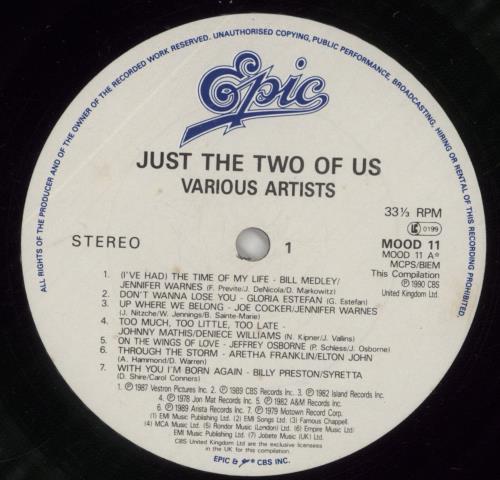 Various-Pop Just The Two Of Us vinyl LP album (LP record) UK 7VALPJU718954