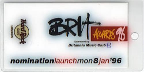 Various-Pop Laminated Pass tour pass UK 7VATPLA303915